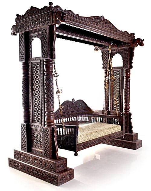 Handcrafted Carved Wooden Jhoola / Swing
